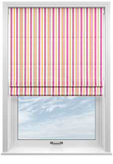 The British Stripe Co. George, Notting Hill No.1 - Twist&Fit Roman Blind